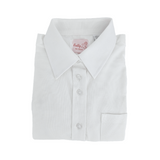 White shirt Buttonless Collar For Girls - 6234NB