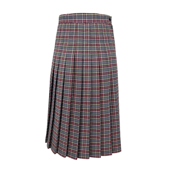 plaid 43 pleated long uniform skirt