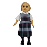 18" Doll Uniform - Plaid 26 Jumper