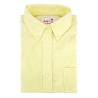 betty z - yellow oxford blouse - long sleeves - girls school uniform