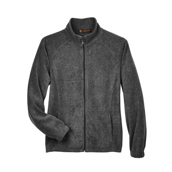 Charcoal Zip up 100% Polyester Fleece without hood - M990W - Available upon request