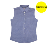 Navy striped sleeveless shirt 