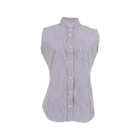 Camisa de rayas moradas sin mangas para niñas - 7257 