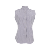 Camisa de rayas moradas sin mangas para niñas - 7257 