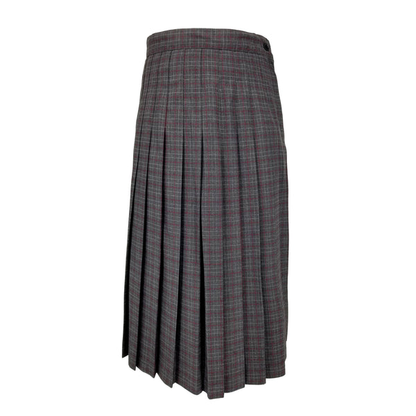 girls school uniform plaid pleated skirt