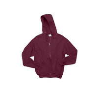 Jerzees Youth NuBlend Full-Zip Hoodie - Maroon, 50/50 Cotton Polyester Blend (Size Small)