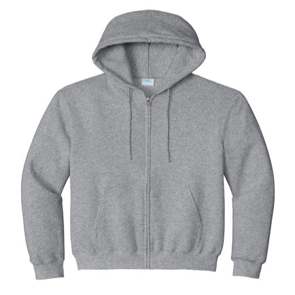 Athletic Heather Zip up Hooded Fleece Sweatshirt - PC90ZH