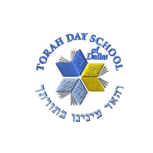 torah day school of dallas embroidery logo