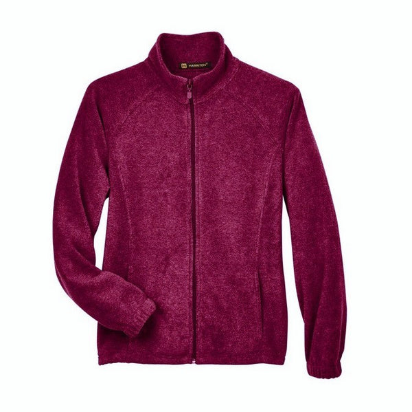 Maroon Zip up 100% Polyester Fleece without hood - M990W - Available upon request