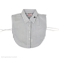 Multi Stripe Single Pk Dickie - SD239E with Satmer Embroidery - No Tznius Button