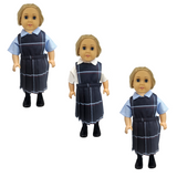 18" Doll Uniform - Plaid 41 Jumper with Shirt