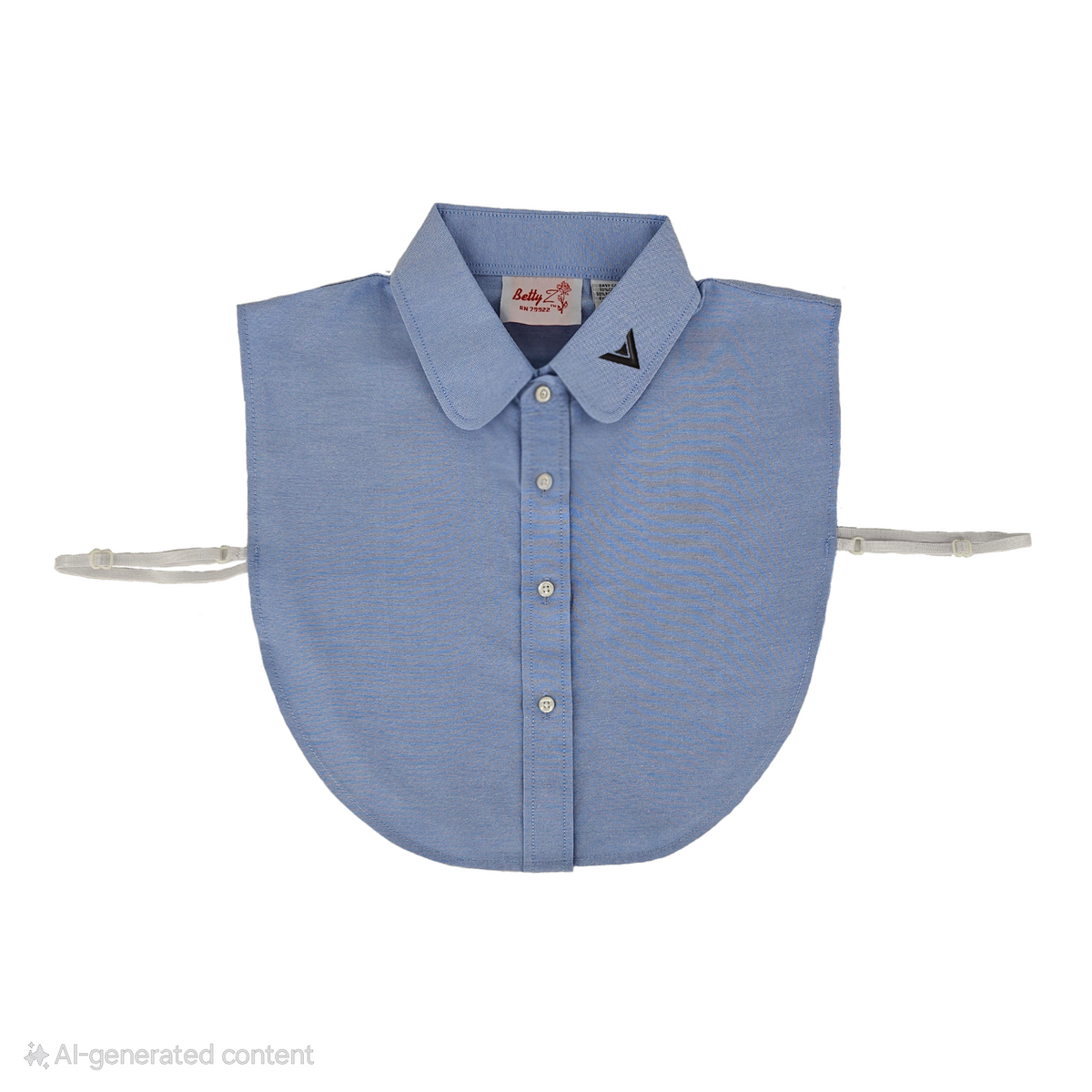 Light Blue Round Collar Single Pk Dickie - SD228E with Satmer Embroide ...