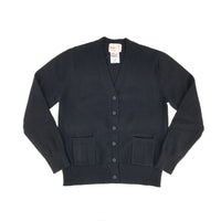 Suéter de algodón con botones, color negro 102BD 