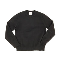 Cotton Crew Neck Sweater Black 102CP