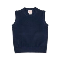 Cotton Crew Neck Vest Light Navy 107C - ONLY $10