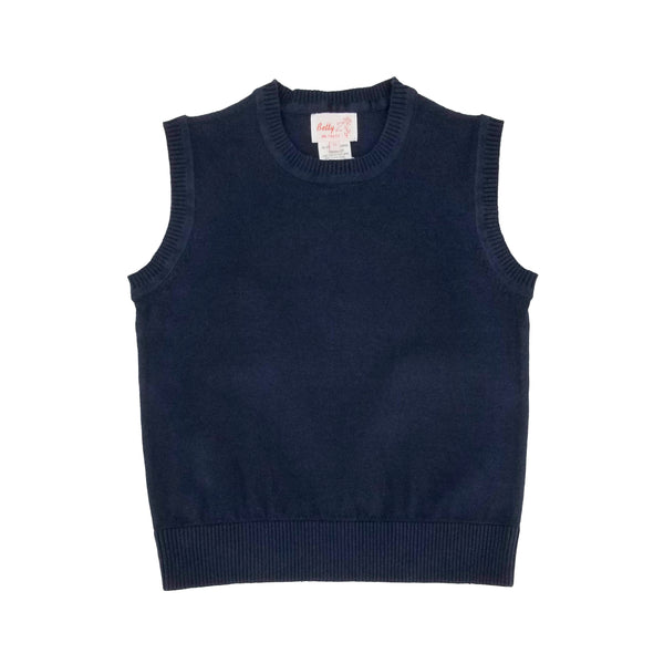 Cotton Crew Neck Vest Light Navy 107C - ONLY $10