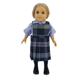 18" Doll Uniform - Plaid 25 Jumper