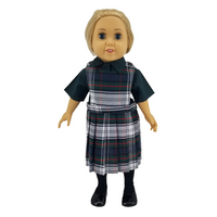 18" Doll Uniform - Plaid 50 Jumper
