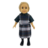18" Doll Uniform - Plaid 50 Jumper