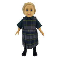 18" Doll Uniform - Plaid 48 Jumper