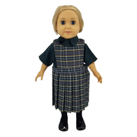 18" Doll Uniform - Plaid 44 Jumper