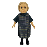 18" Doll Uniform - Plaid 44 Jumper