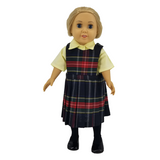 18" Doll Uniform - Plaid 63 Jumper