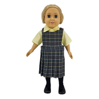 18" Doll Uniform - Plaid 44 Jumper