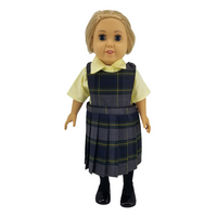 18" Doll Uniform - Plaid 48 Jumper