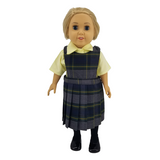 18" Doll Uniform - Plaid 48 Jumper