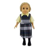 18" Doll Uniform - Plaid 50 Jumper