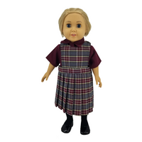 18" Doll Uniform - Plaid 43 Jumper