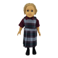 18" Doll Uniform - Plaid 26 Jumper