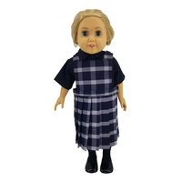 18" Doll Uniform - Plaid 9P Jumper