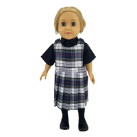 18" Doll Uniform - Plaid 8B Jumper