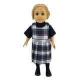 18" Doll Uniform - Plaid 8B Jumper