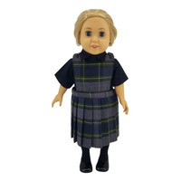 18" Doll Uniform - Plaid 48 Jumper