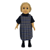 18" Doll Uniform - Plaid 42 Jumper