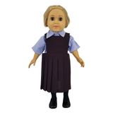 18" Doll Uniform - Dark Maroon Poly Jumper