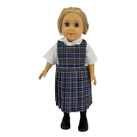 18" Doll Uniform - Plaid 42 Jumper