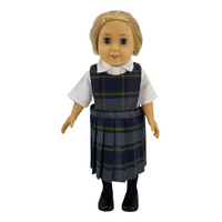 18" Doll Uniform - Plaid 48 Jumper