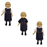 18" Doll Uniform - Plaid PR2 Jumper