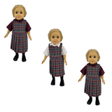 18" Doll Uniform - Plaid 43 Jumper