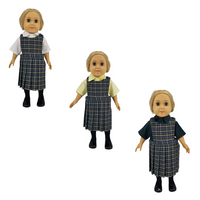 18" Doll Uniform - Plaid 44 Jumper