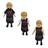 18" Doll Uniform - Plaid 63 Jumper