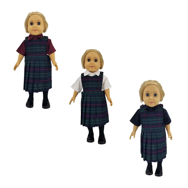 18" Doll Uniform - Plaid 98 Jumper