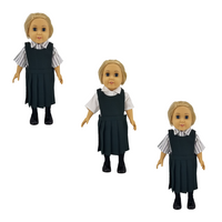18" Doll Uniform - Green Wool Jumper