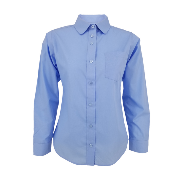 Light Blue Peter Pan Shirt For Girls - 6222 - ONLY $8