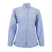 Light blue Oxford blouse for girls
