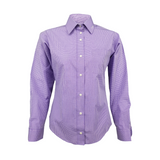 Amethyst color shirt with tag embroidery 